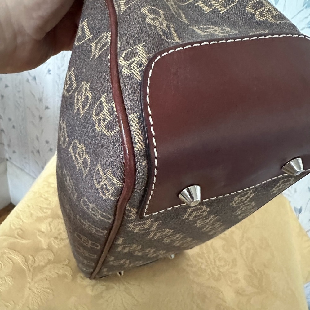 Dooney & Bourke Brown Satchel with Monogram Design - Picture 8 of 16